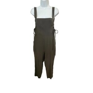 NWT BCBGeneration Dark Moss Rayon Tie Sides Jumpsuit  4